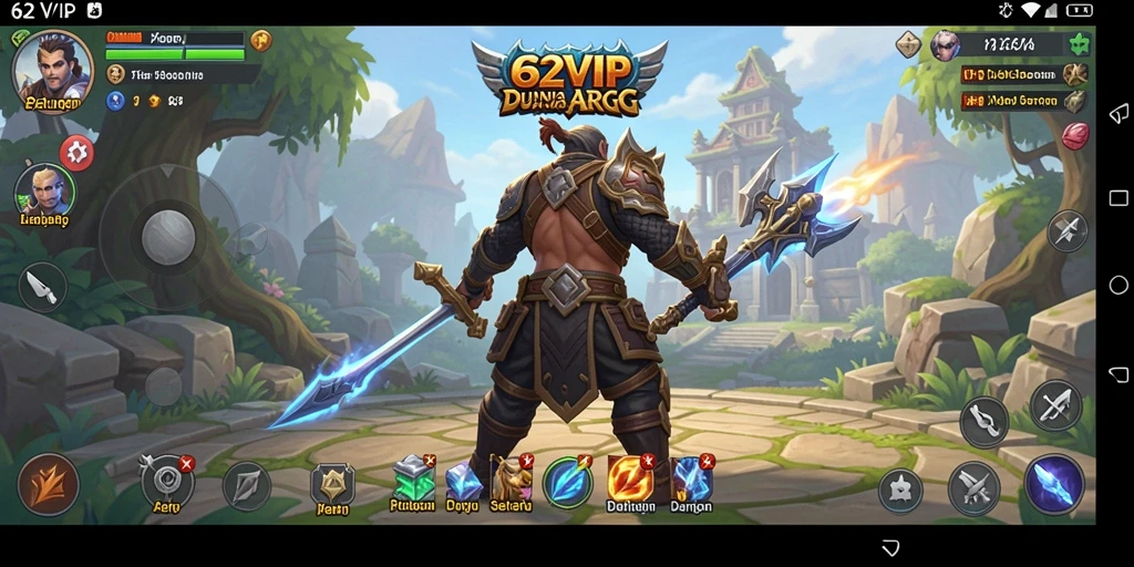 Tangkapan layar gameplay 62VIP menampilkan aksi seru dalam dunia ARPG.