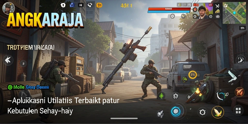 Tampilan antarmuka ANGKARAJA yang sederhana dan efisien.