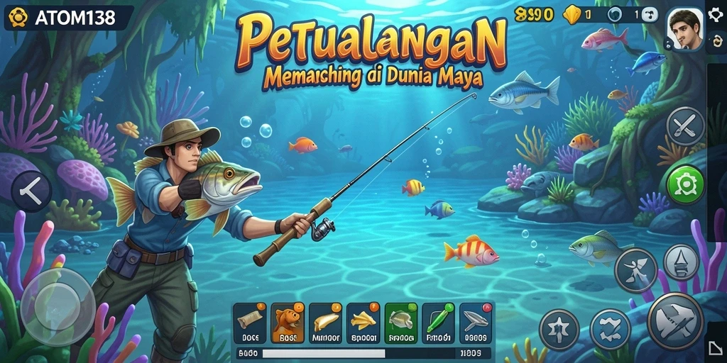 Tangkapan besar di ATOM138, aksi memancing yang seru.