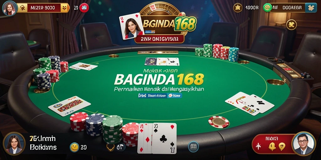 Screenshot utama BAGINDA168 menampilkan pemain berkompetisi dalam permainan Poker.