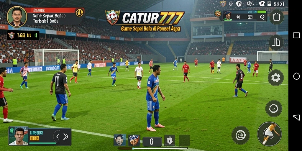Tampilan gameplay CATUR777 yang menggembirakan dalam pertandingan sepak bola.