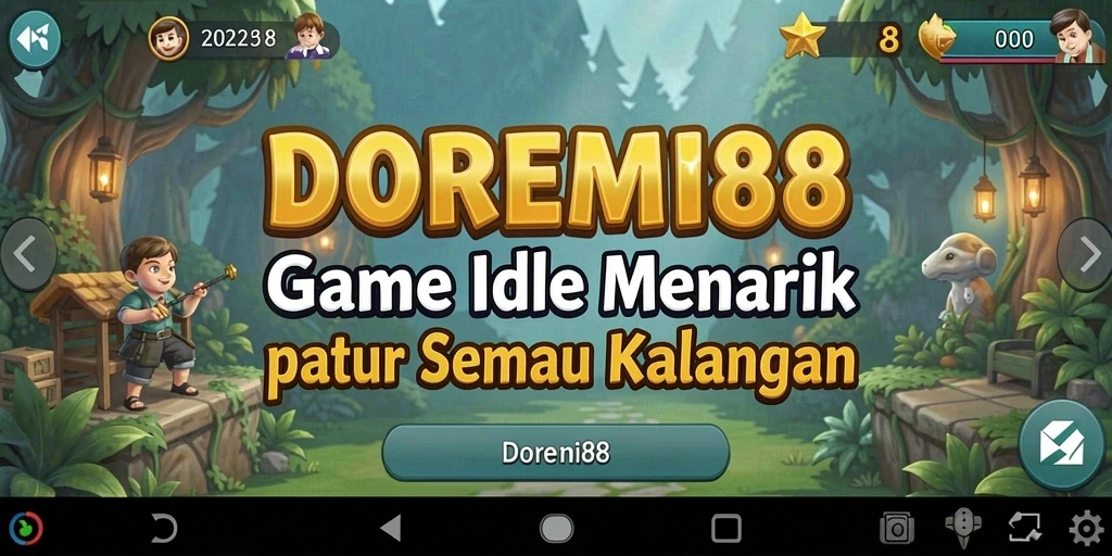 Tampilan gameplay idle DOREMI88 yang menarik dan dinamis.