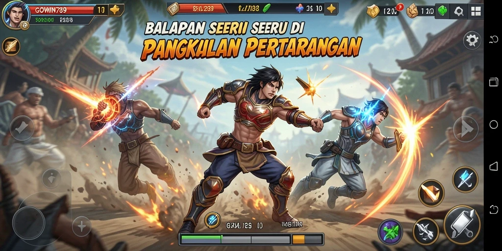 Tampilan balapan GOWIN789 yang menegangkan dan penuh aksi.