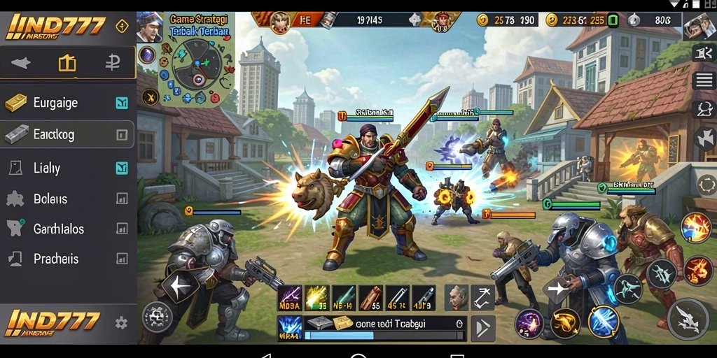 Tampilan gameplay mendebarkan dari IND777 di dunia SLG.