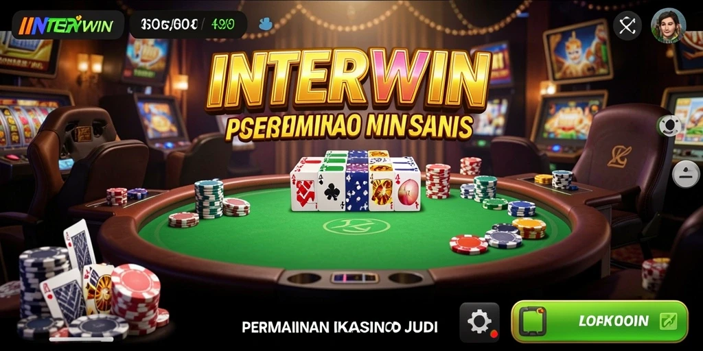 Tangkapan layar INTERWIN menampilkan suasana permainan Kasino yang menegangkan.