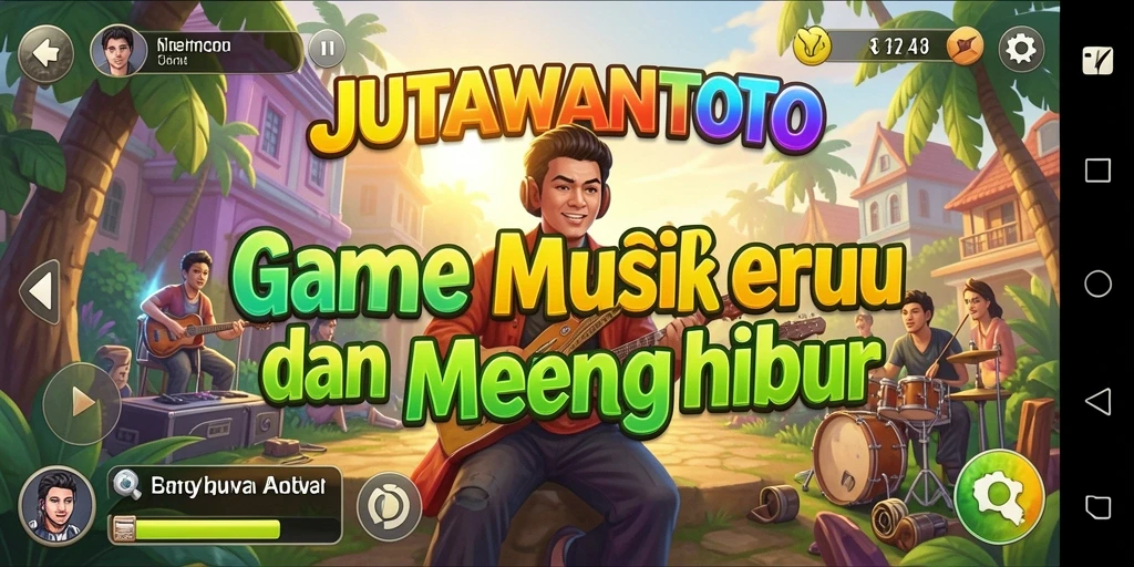 Tampilan gameplay seru dengan musik yang menggugah semangat.