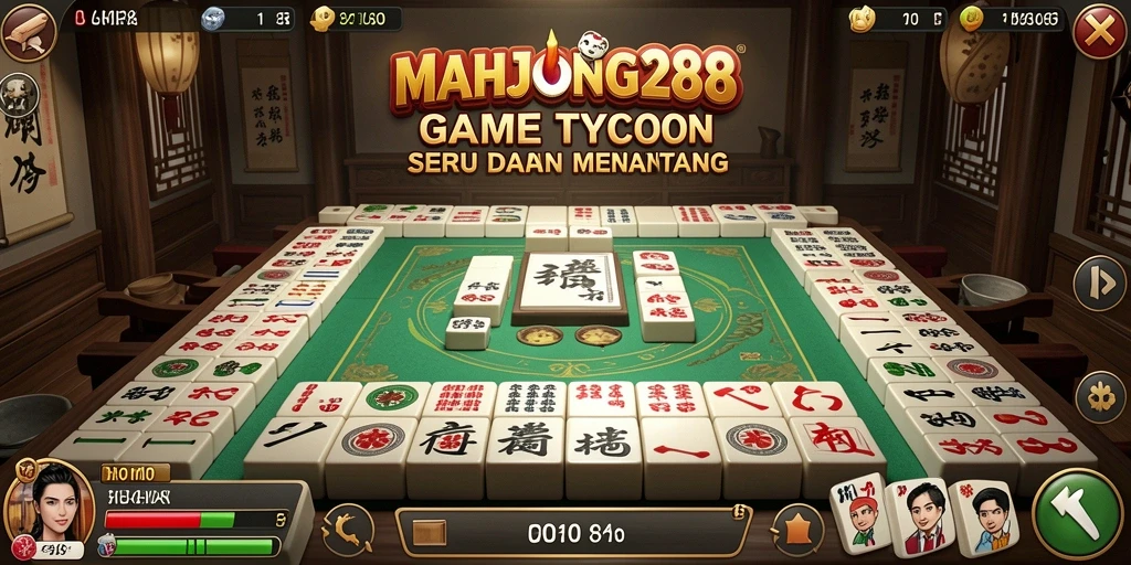 Tampilan gameplay seru dalam MAHJONG288 yang menawarkan pengalaman Tycoon.