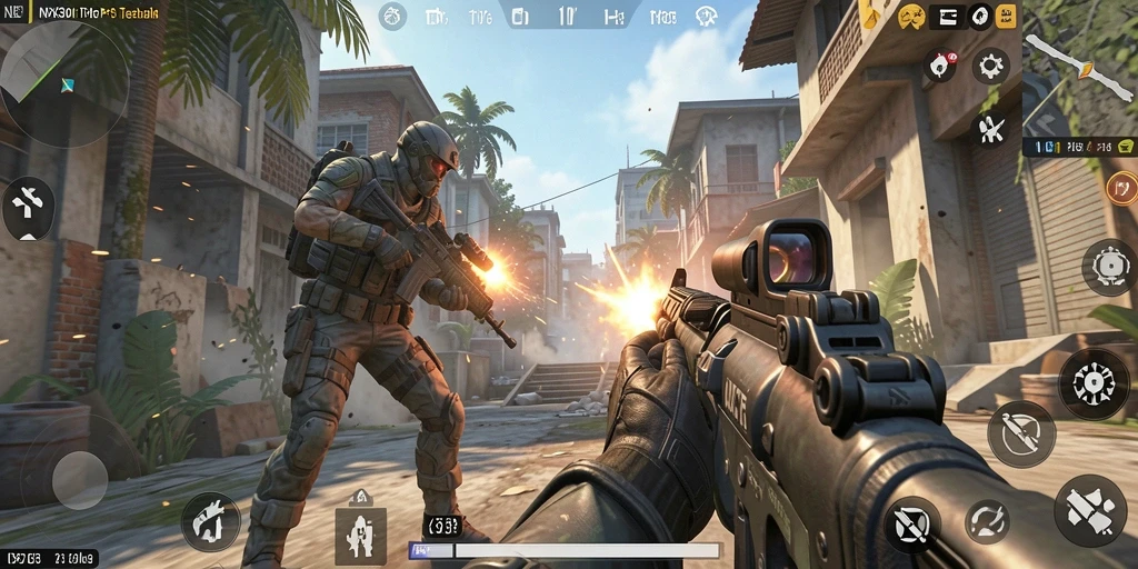 Tangkapan layar menunjukkan gameplay seru di NX303.