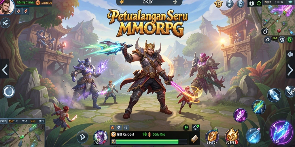 Gameplay seru dan kolaboratif dalam OKJK MMORPG.