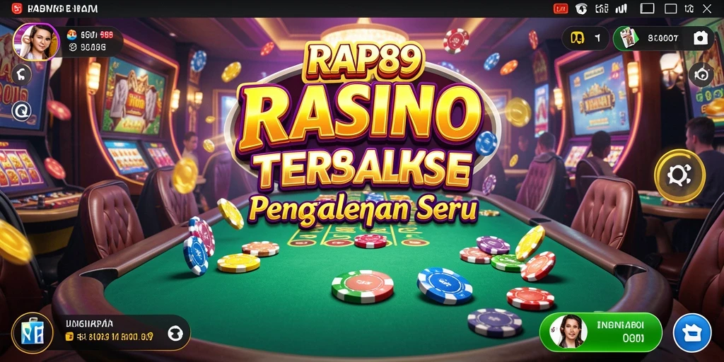 Tampilan gameplay seru dalam RAP89 yang menampilkan berbagai permainan Kasino.