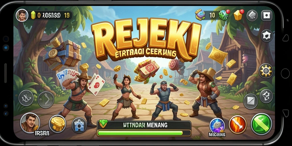 Screenshot gameplay REJEKI dengan strategi menakjubkan.