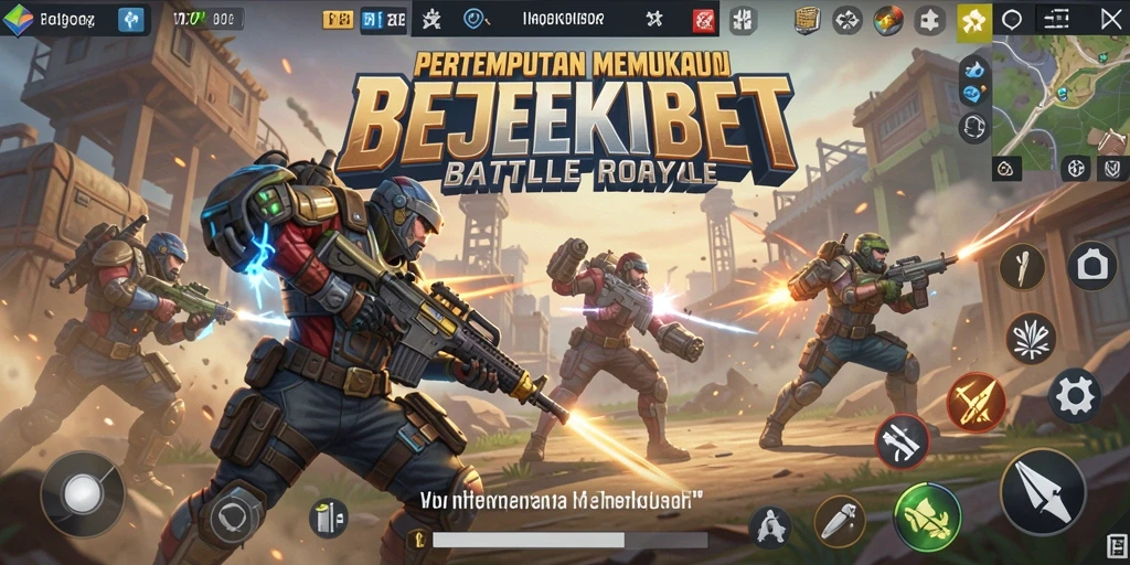 Tampilan gameplay seru di REJEKIBET dengan aksi Battle Royale.