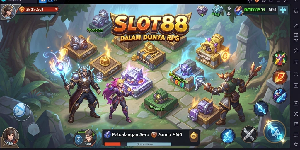 Tampilan slot dalam permainan RPG yang memukau.
