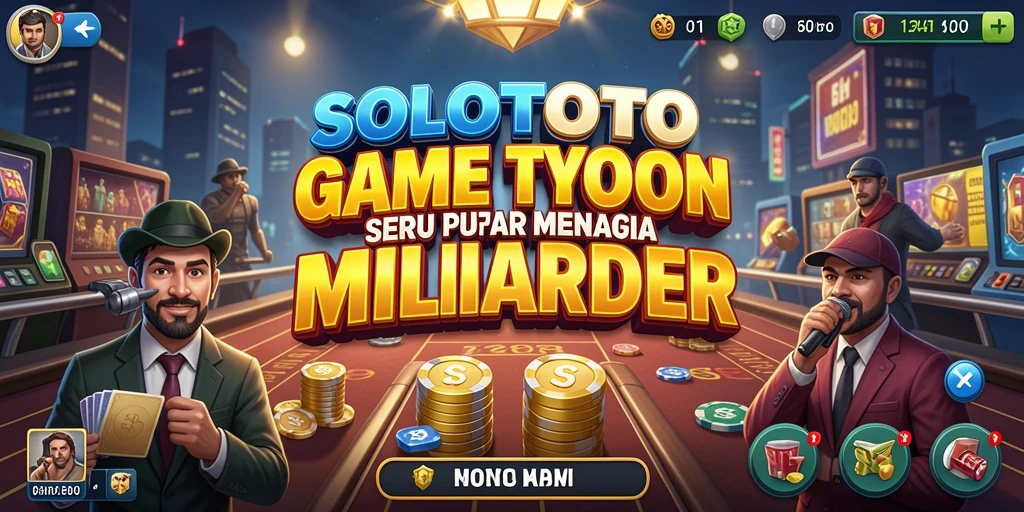 Tampilan gameplay SOLOTOTO yang menarik dengan elemen Tycoon.