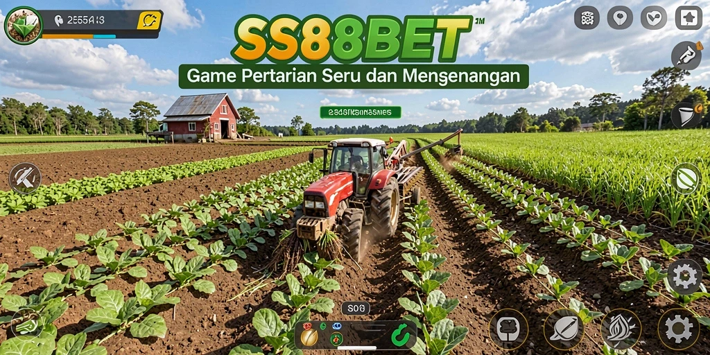 Tampilan gameplay menarik di SS88BET dengan aktivitas bertani seru.