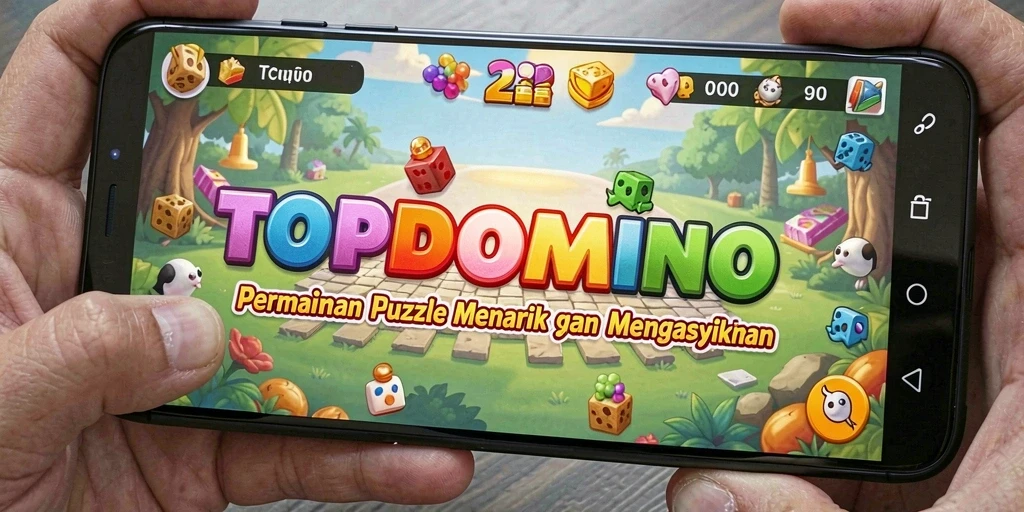 Tampilan gameplay <strong>TOPDOMINO</strong> yang menarik dan menantang.