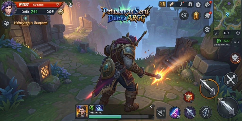 Tampilan gameplay WIN33 yang menegangkan dan seru dalam dunia ARPG.